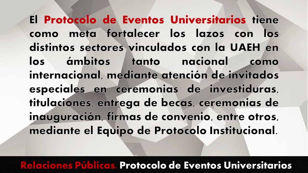 Protocolo de Eventos Universitarios