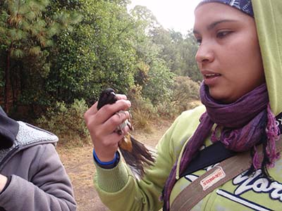 Trabajo en campo con estudiantes 2