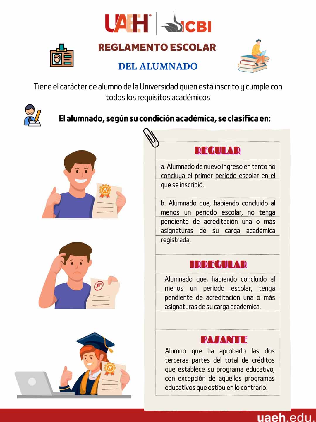 Área Académica de Química :: Infografía Reglamento Escolar Área Académica de Química :: Infografía Reglamento Escolar