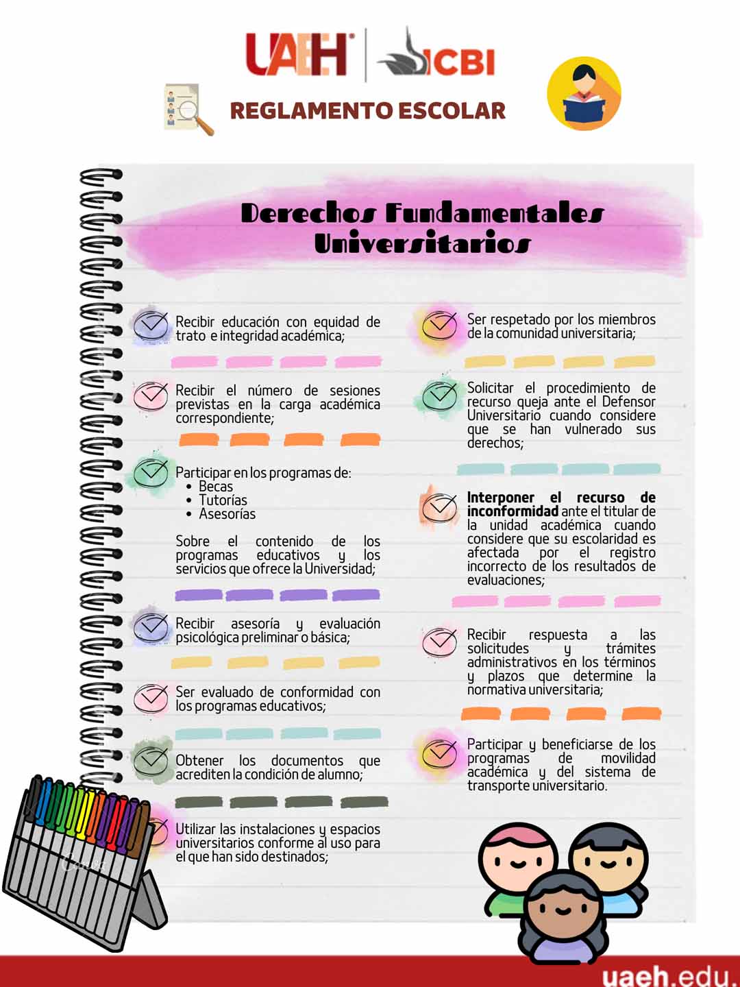 Área Académica de Química :: Infografía Reglamento Escolar Área Académica de Química :: Infografía Reglamento Escolar