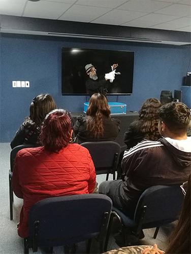 Actividad cultural – titiritero