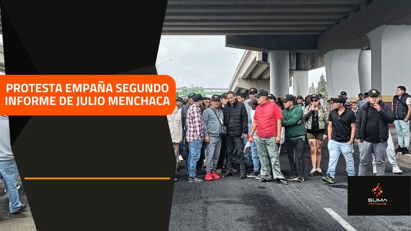 SUMA Noticias - Protesta empaña segundo informe de Julio Menchaca